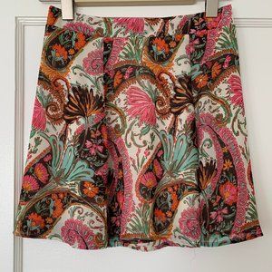 Show Me Your MuMu Palace Paisley Skater Skirt SZ S